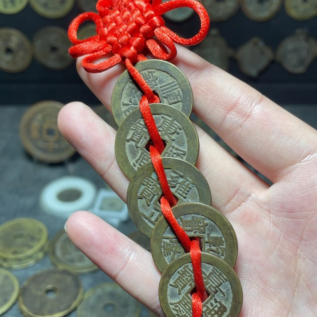 铜工艺品五帝一套五枚