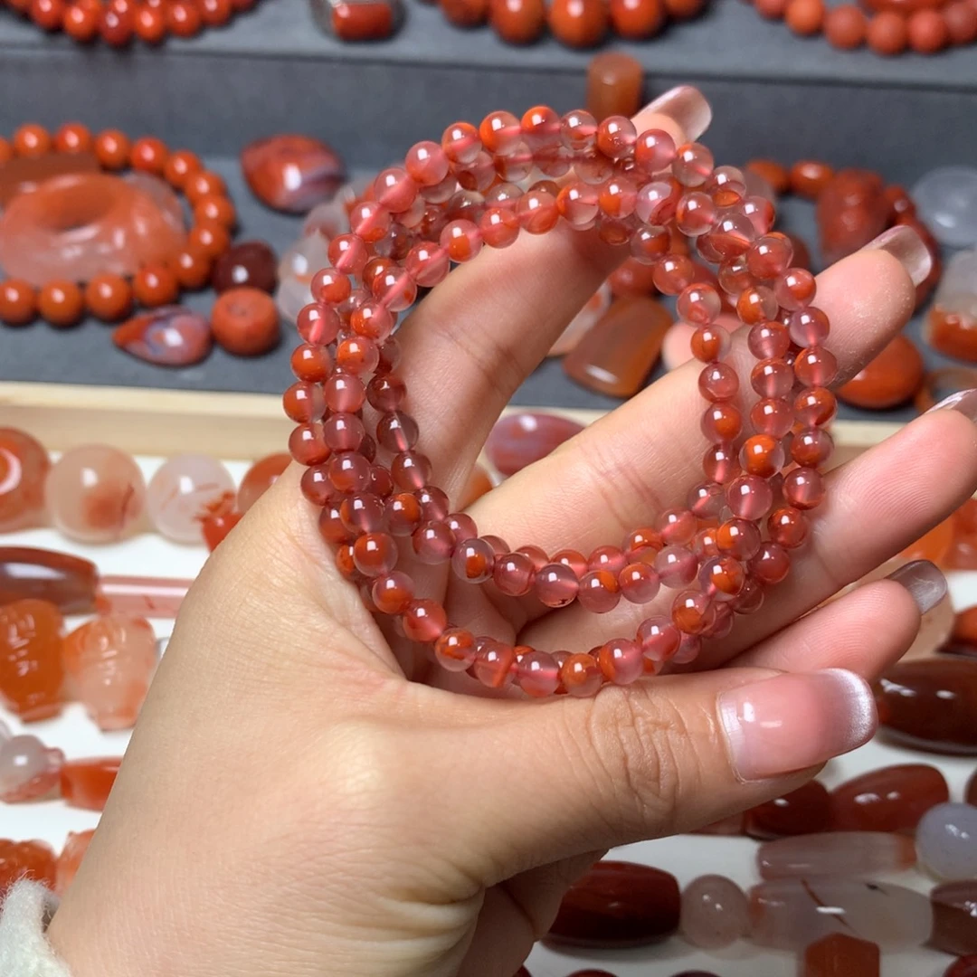 南红玛瑙未镶嵌配饰5.3mm