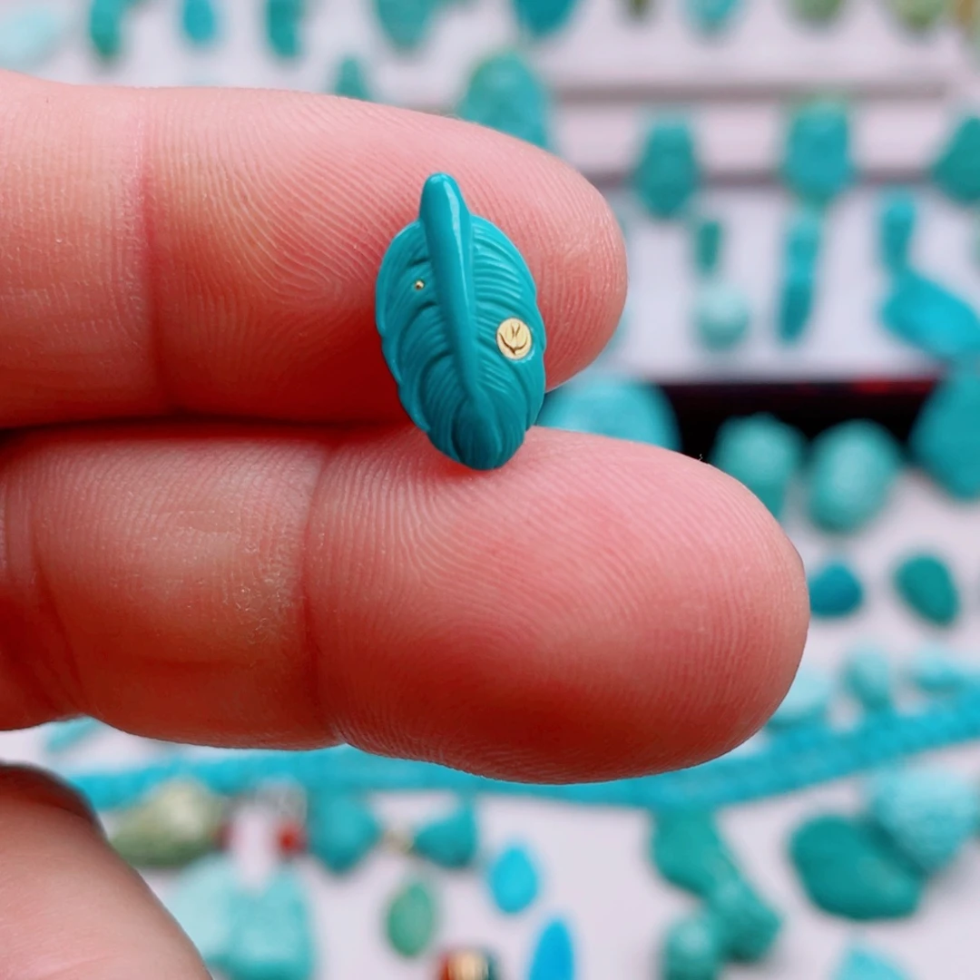 绿松石未镶嵌吊坠(不含链)