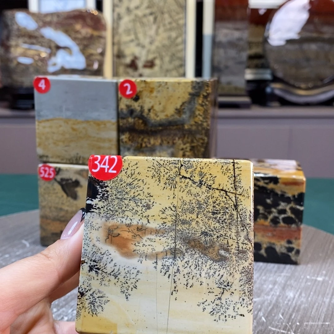 石材广西国画石草花石