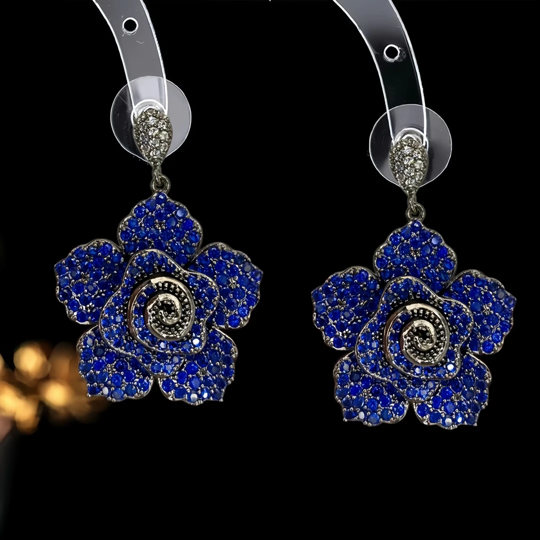 铜合金耳饰 A359 法式复古流苏优雅轻奢高级感时尚耳环法式简约