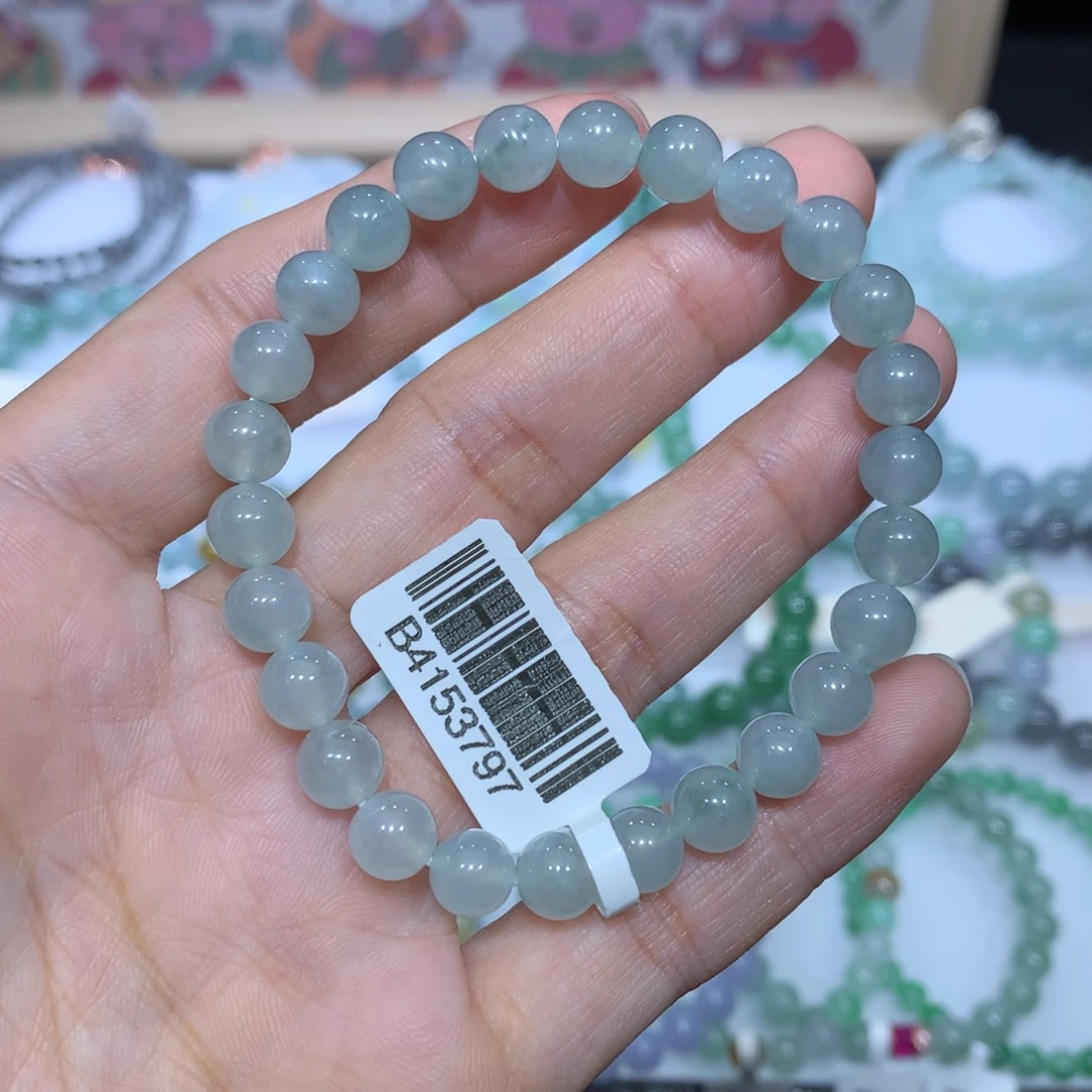 翡翠未镶嵌手链天然