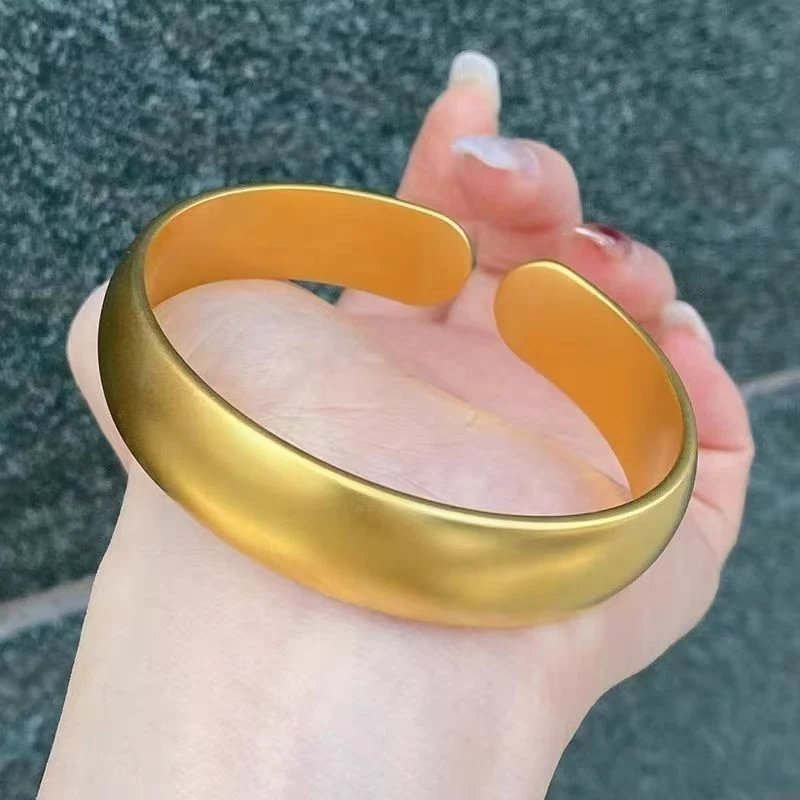 【专柜同款】手镯  精工手镯 12MM轮胎开口女士手镯经典简约百搭