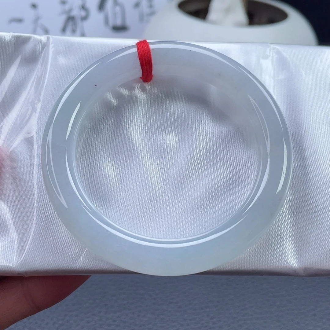 翡翠未镶嵌手镯正圈54