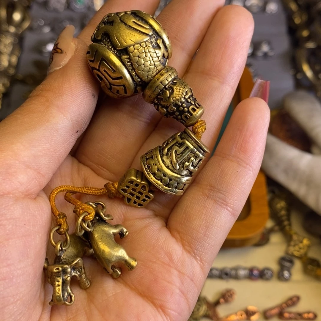 @****律龙三铜最大号套装黄铜复古