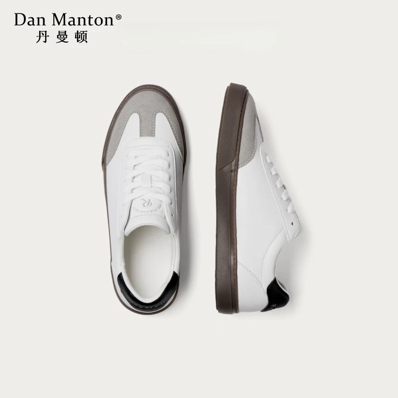 复古德训休闲鞋女款2025年春季上新款复古经典慢跑皮面运动鞋板鞋