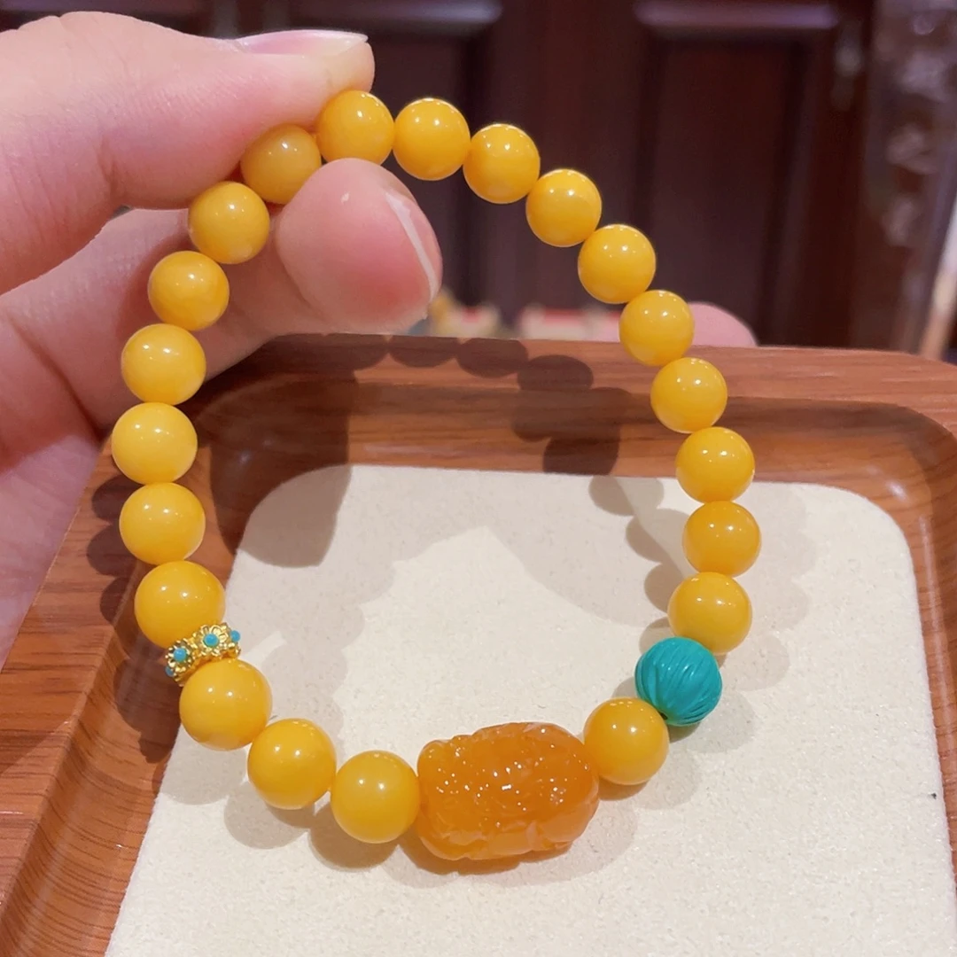 手链蜜蜡未镶嵌手串