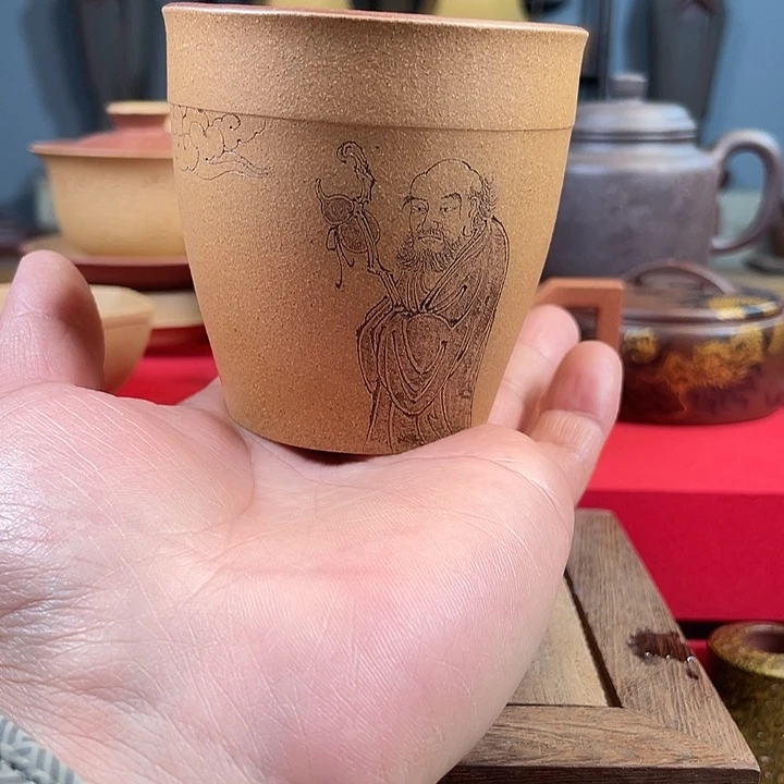 茶杯紫砂罗汉杯微瑕