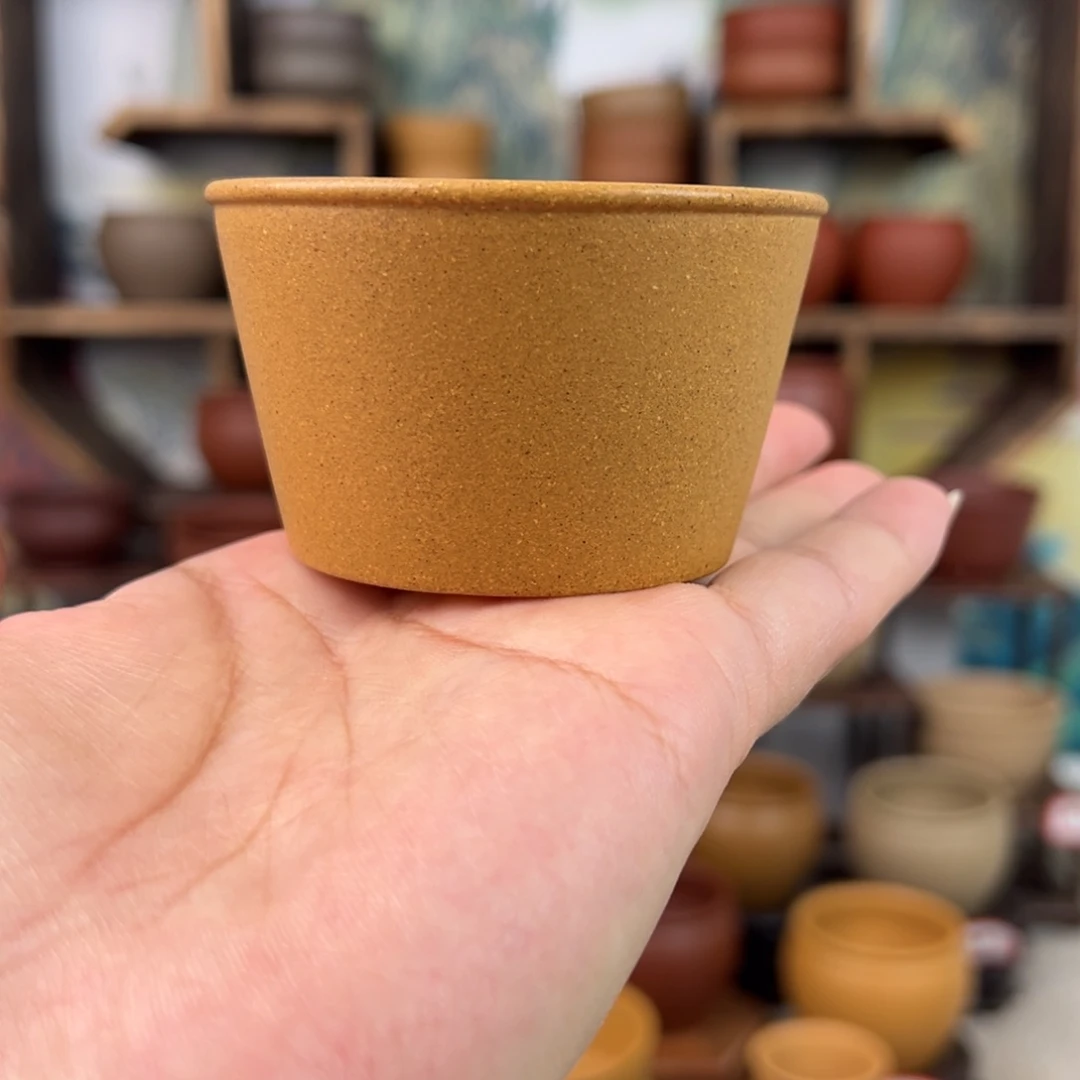 紫砂茶杯拙器甄选，纯原本矿。
