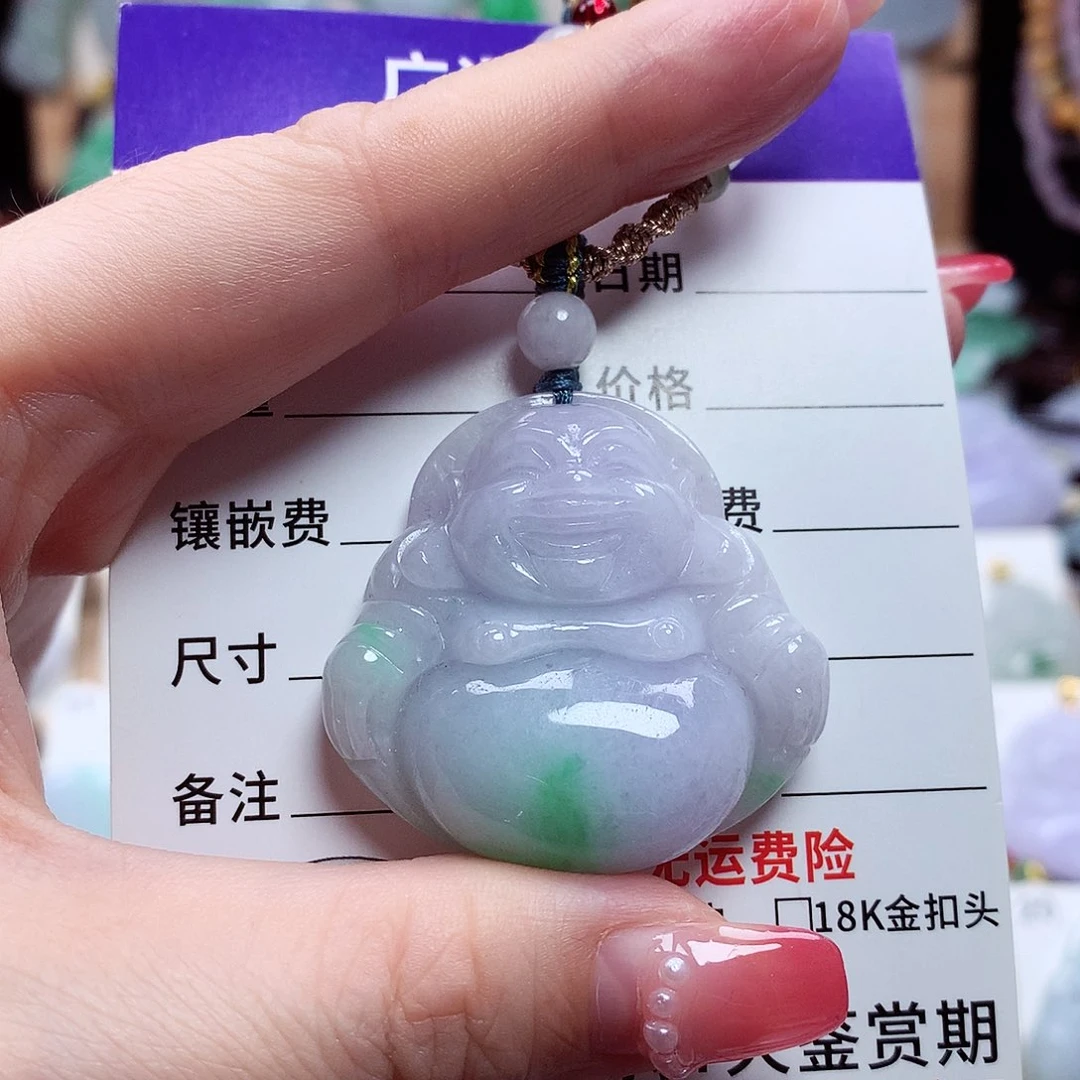 翡翠未镶嵌颈饰佛公18