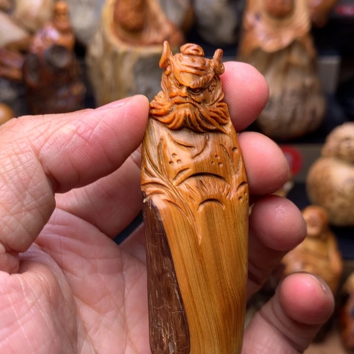 柏木（崖柏）崖柏陈化料手把件