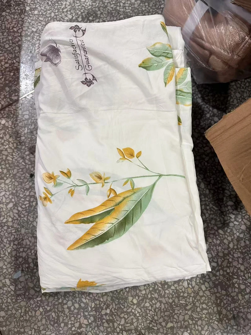 《兵哥外贸》3楼200×230黄色花朵超软被套 发一个
