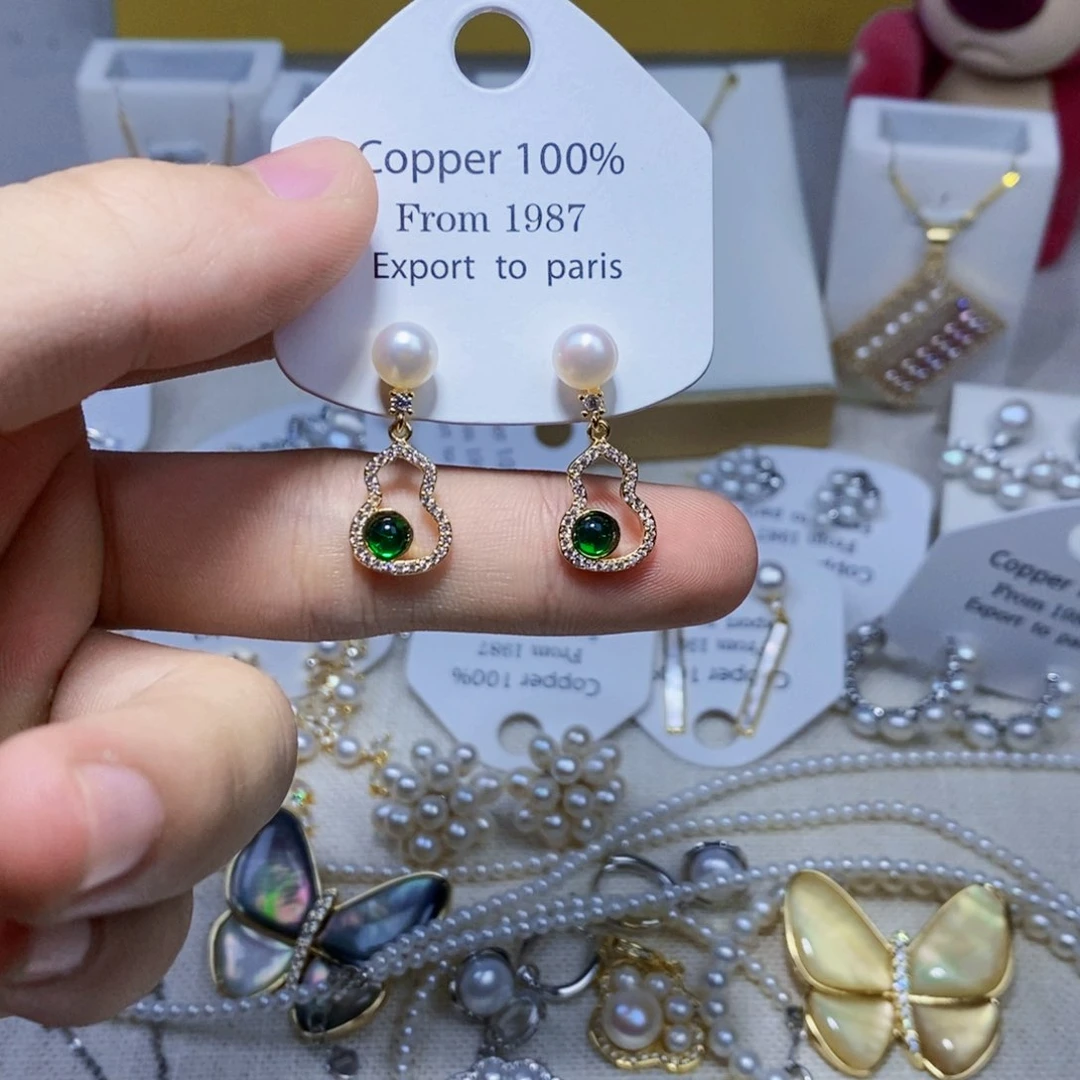 未镶嵌淡水珍珠耳饰