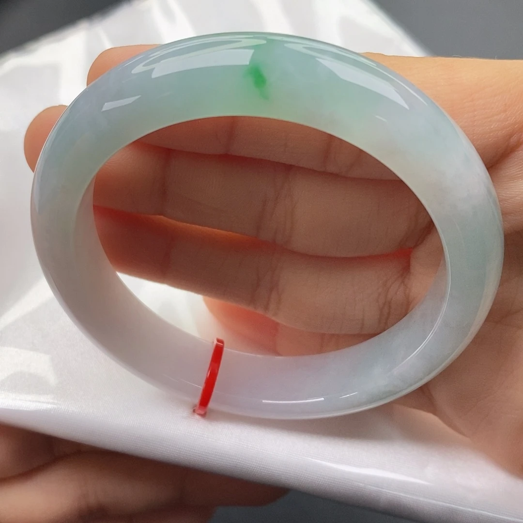 翡翠未镶嵌手镯55正圈