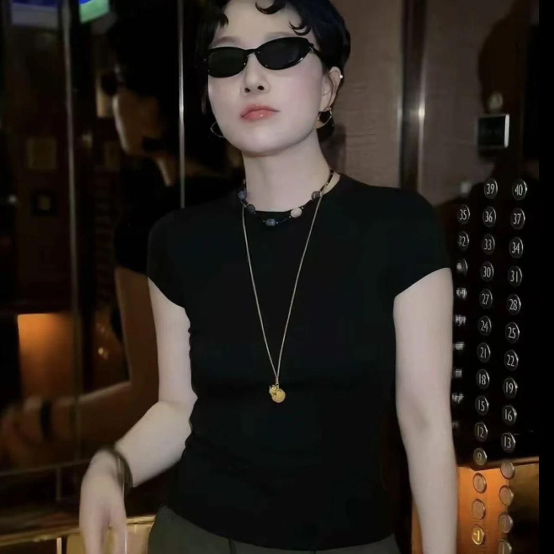 《魔力T》宽松纯色678休闲时尚女装轻奢高定打底洋气气质显瘦上衣