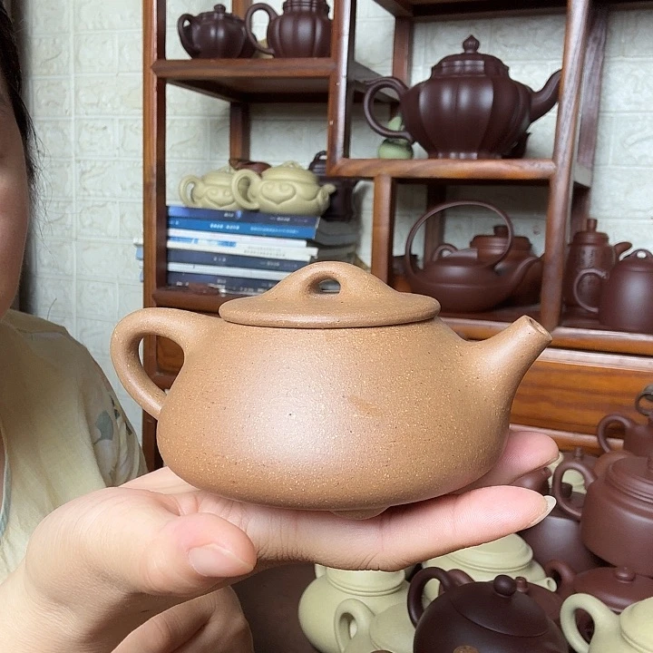 茶壶紫砂石瓢280cc半手工