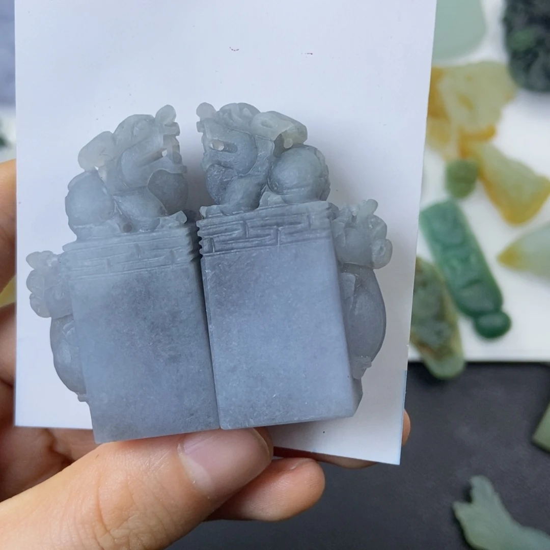 定制翡翠未镶嵌风***由印章