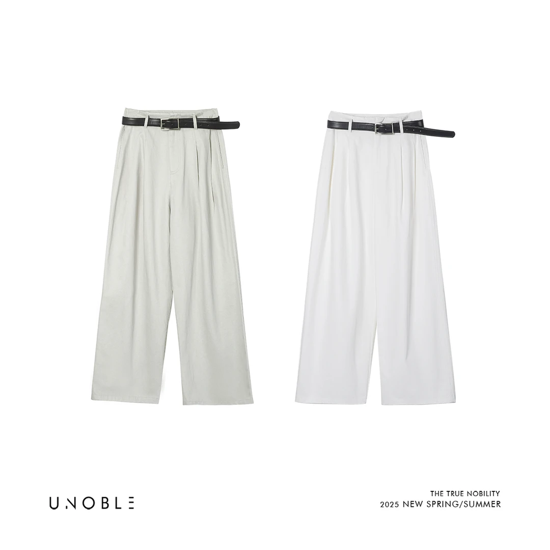 UNOBLE 2025 S/S【极简基础百褶裤】春秋款