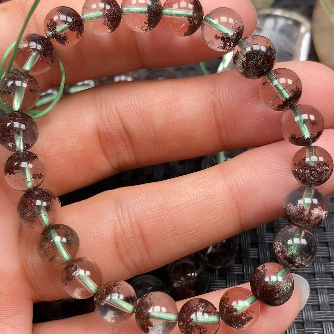 水晶颈饰未镶嵌水***源天然水晶手串11