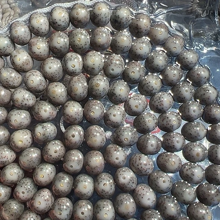 星月菩提手串海南原生态石玉料8/10小苹果