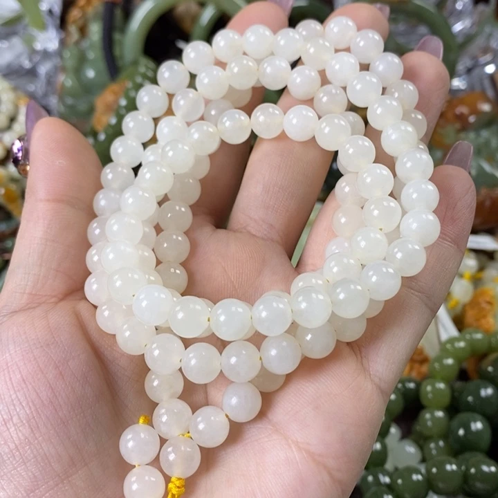 透闪石质玉108粒未镶嵌孙***选
