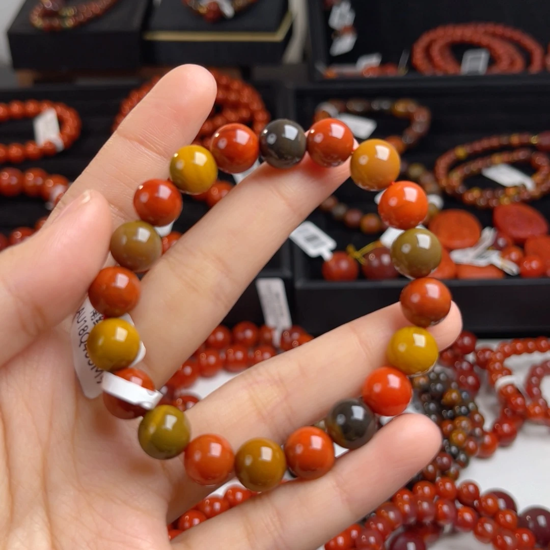 未镶嵌云南巧家包浆9m南红玛瑙