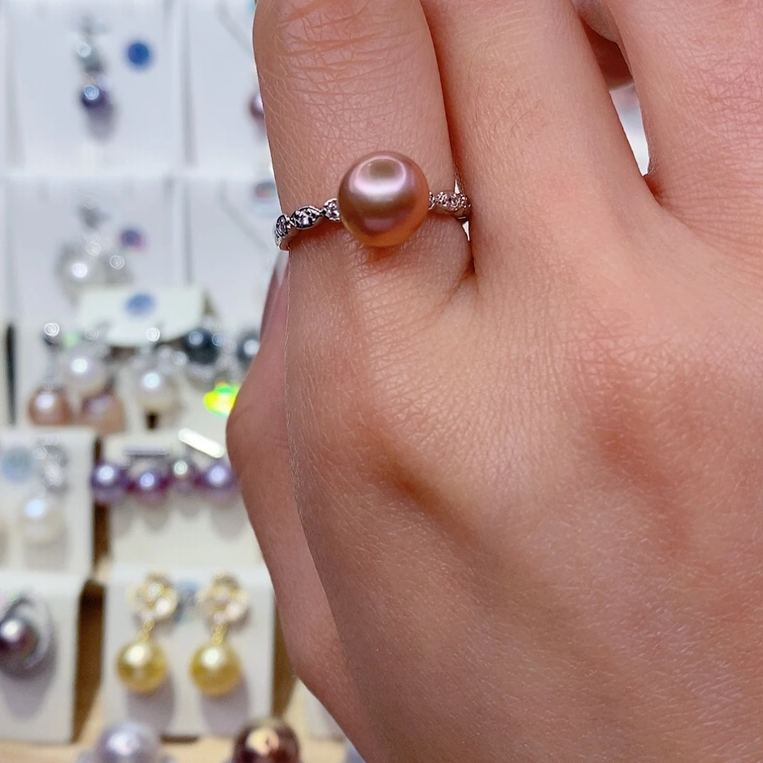 未镶嵌淡水珍珠戒指