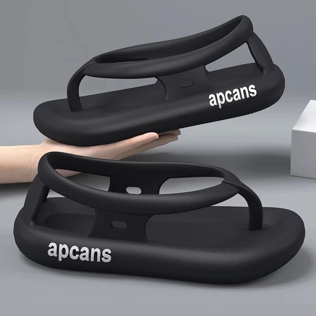 踩屎感人字拖男士夏季开车凉鞋男款防滑软底带后跟沙滩拖鞋户外穿