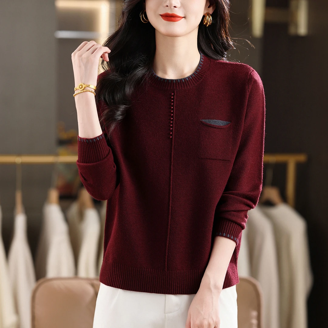 短款毛衣女时尚洋气时髦胖mm大码女装上衣遮肚显瘦打底衫秋冬内搭
