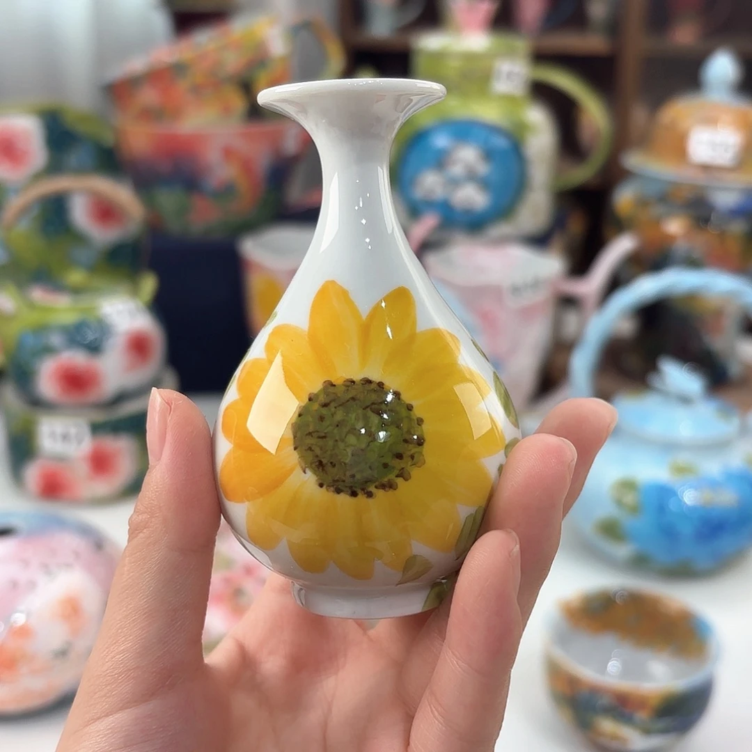 景德镇手绘高温釉下彩陶瓷茶具