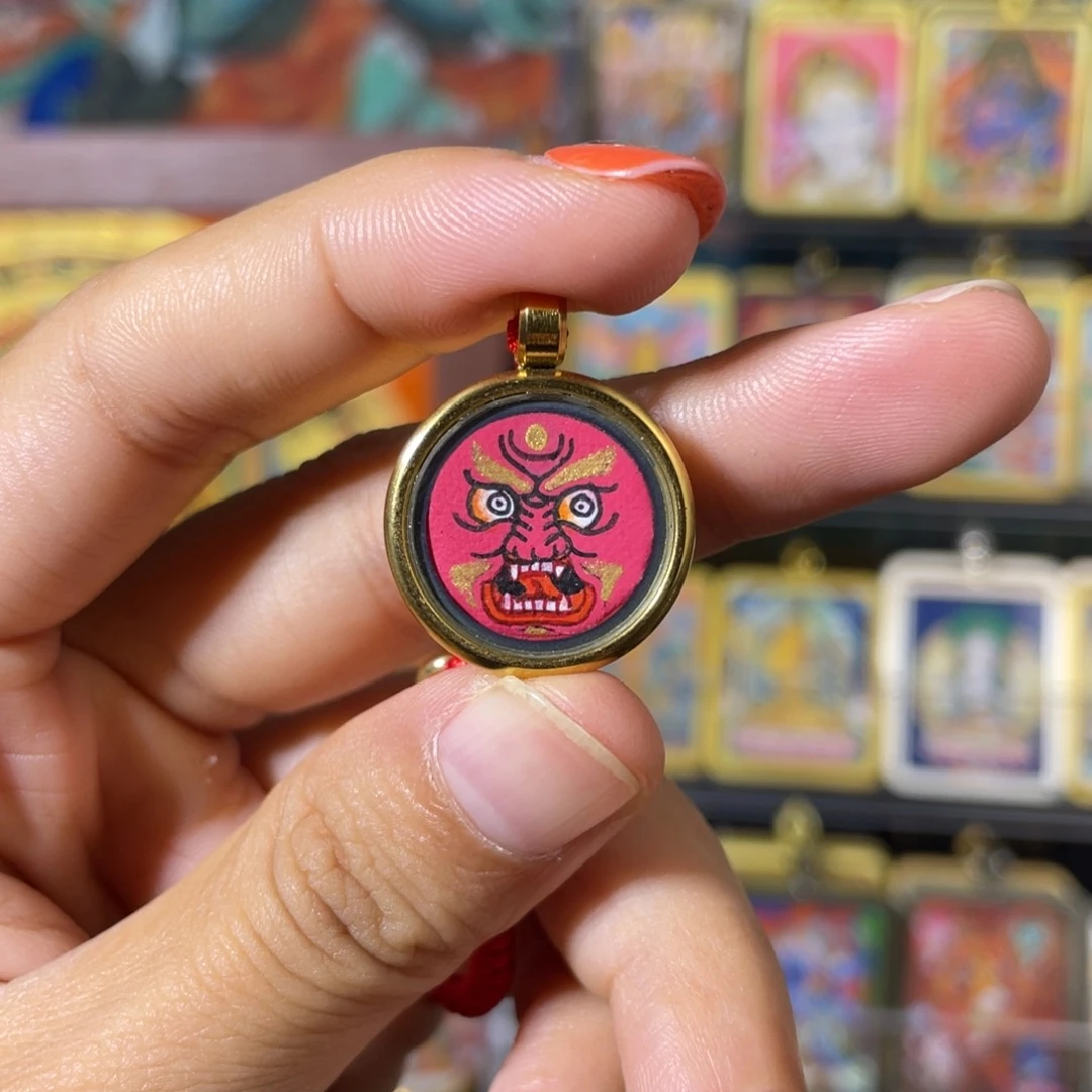 名**啥红财神纯手绘1.5唐卡
