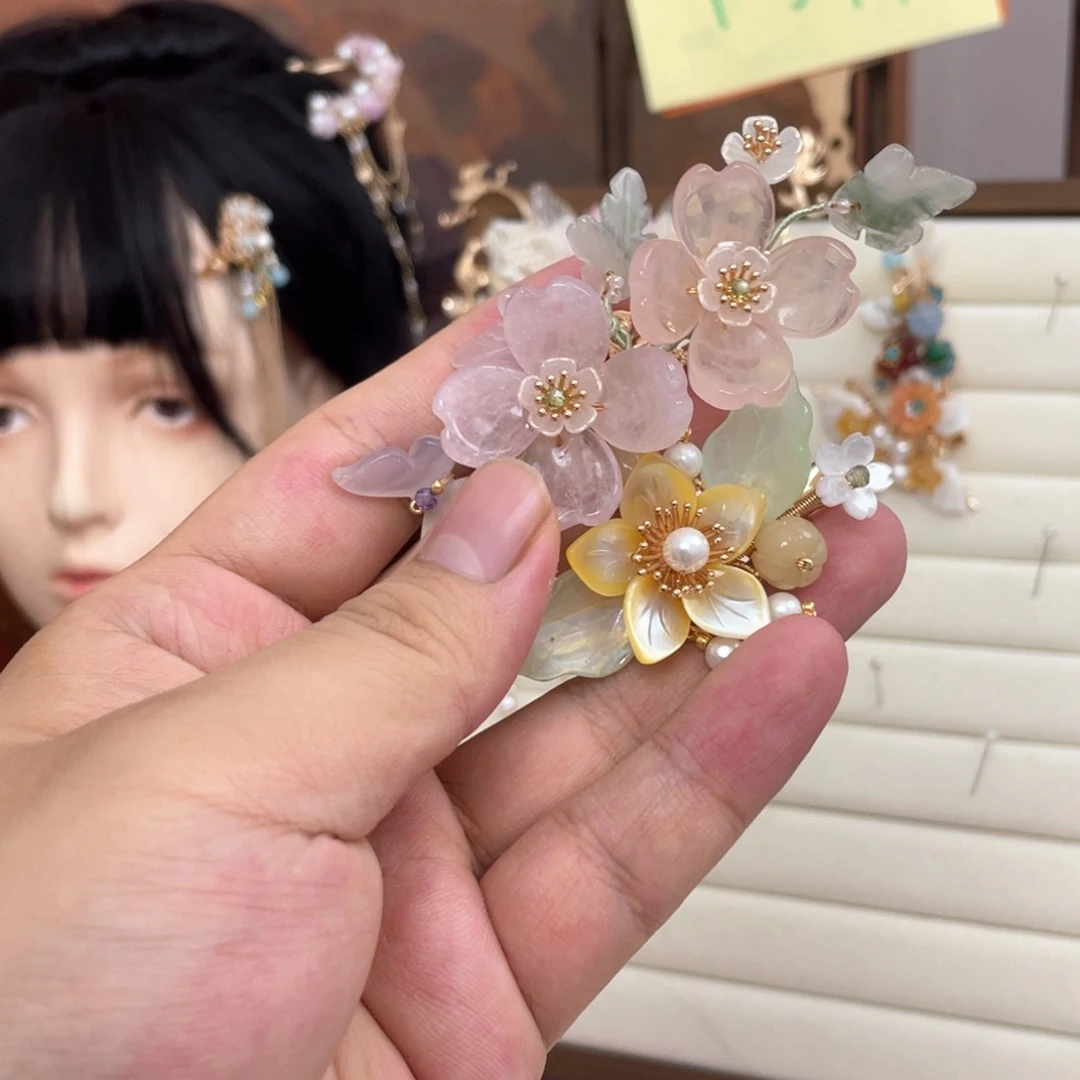 易***版铜合金两只发夹打包
