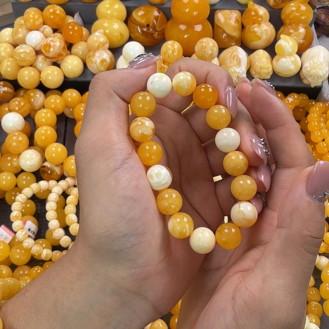 蜜蜡未镶嵌珠宝奇石12.7mm