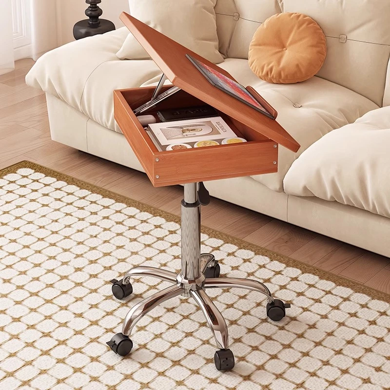 沙发边几可移动茶几琴谱架实木角几小推车置物架客厅边桌床头桌子