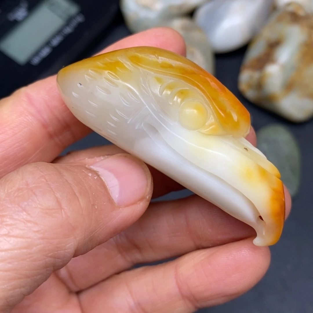 和田玉未镶嵌挂件