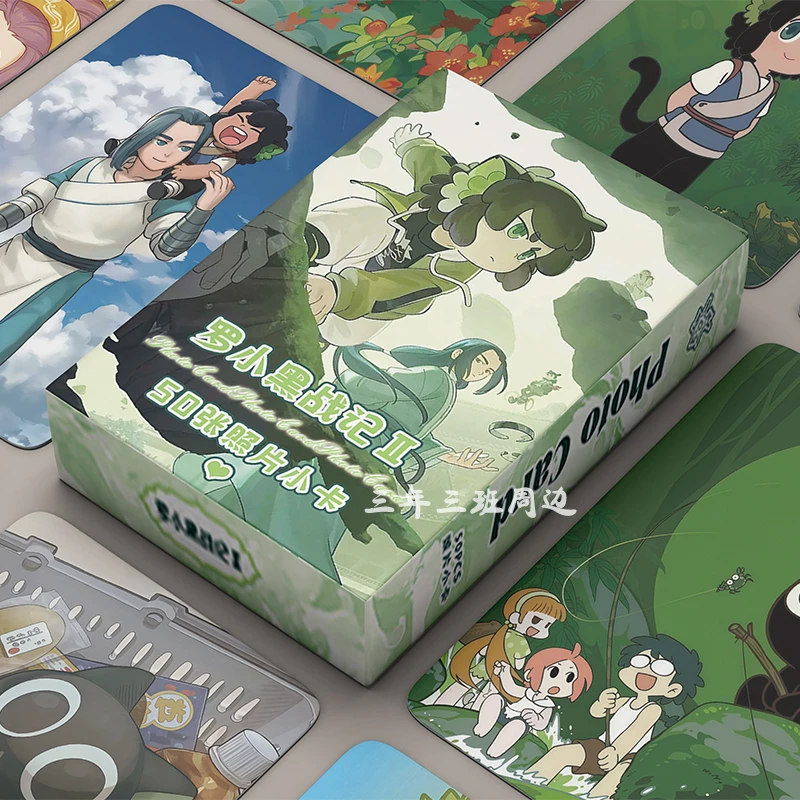 罗小黑战纪2小卡无限罗小黑周边剧照拍立得镭射收藏卡盒装lomo卡