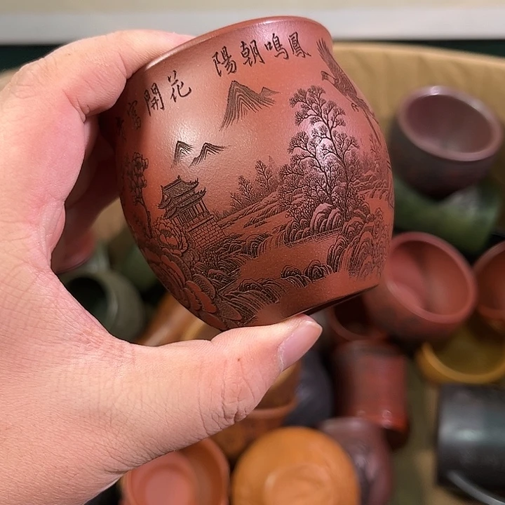 茶杯紫砂全手工紫砂主人杯