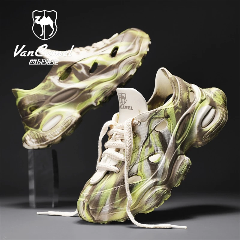 VANCAMEL/西域骆驼拖鞋凉鞋户外外穿男鞋运动夏季透气洞鞋休闲