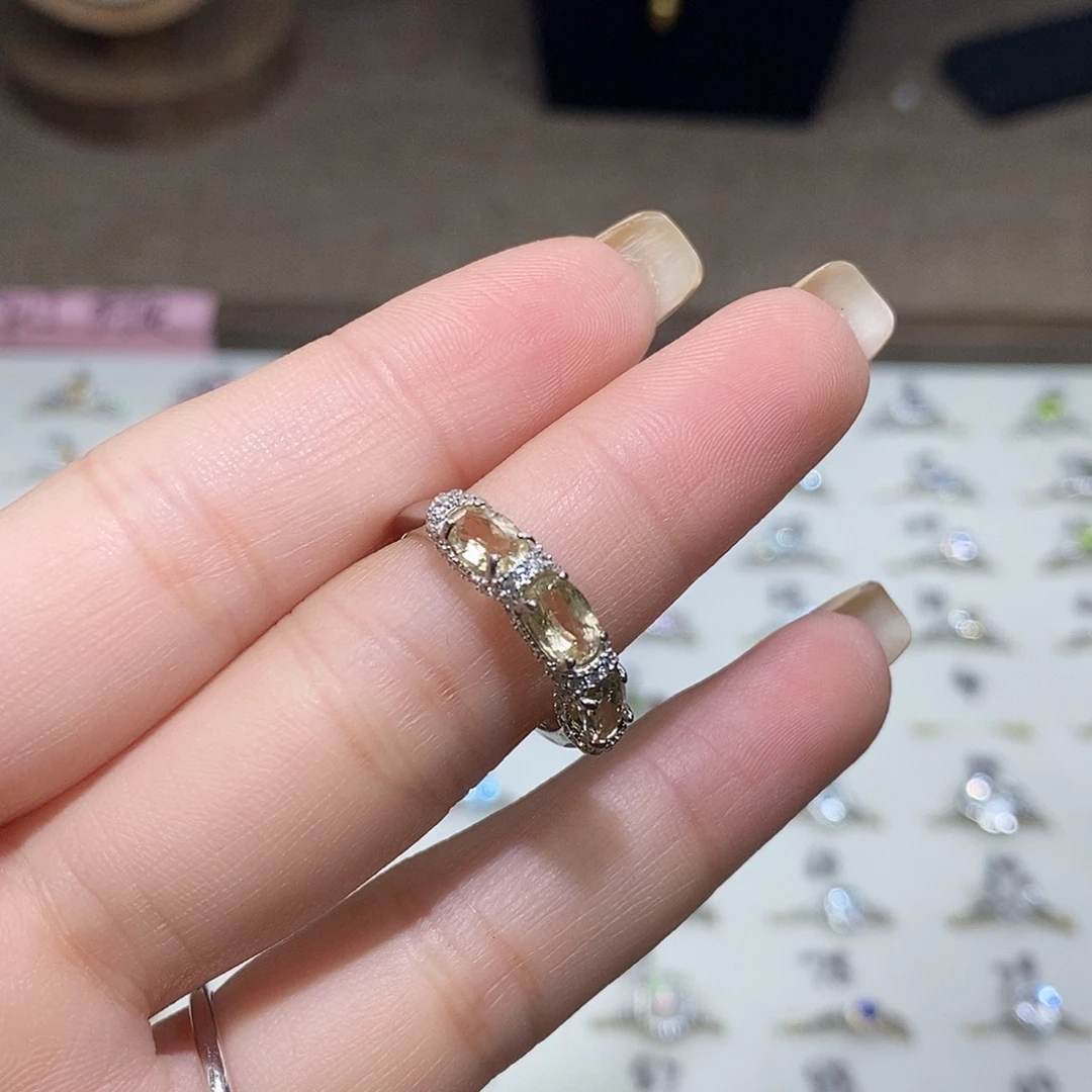****Q银S925镶嵌水晶珠宝半成品