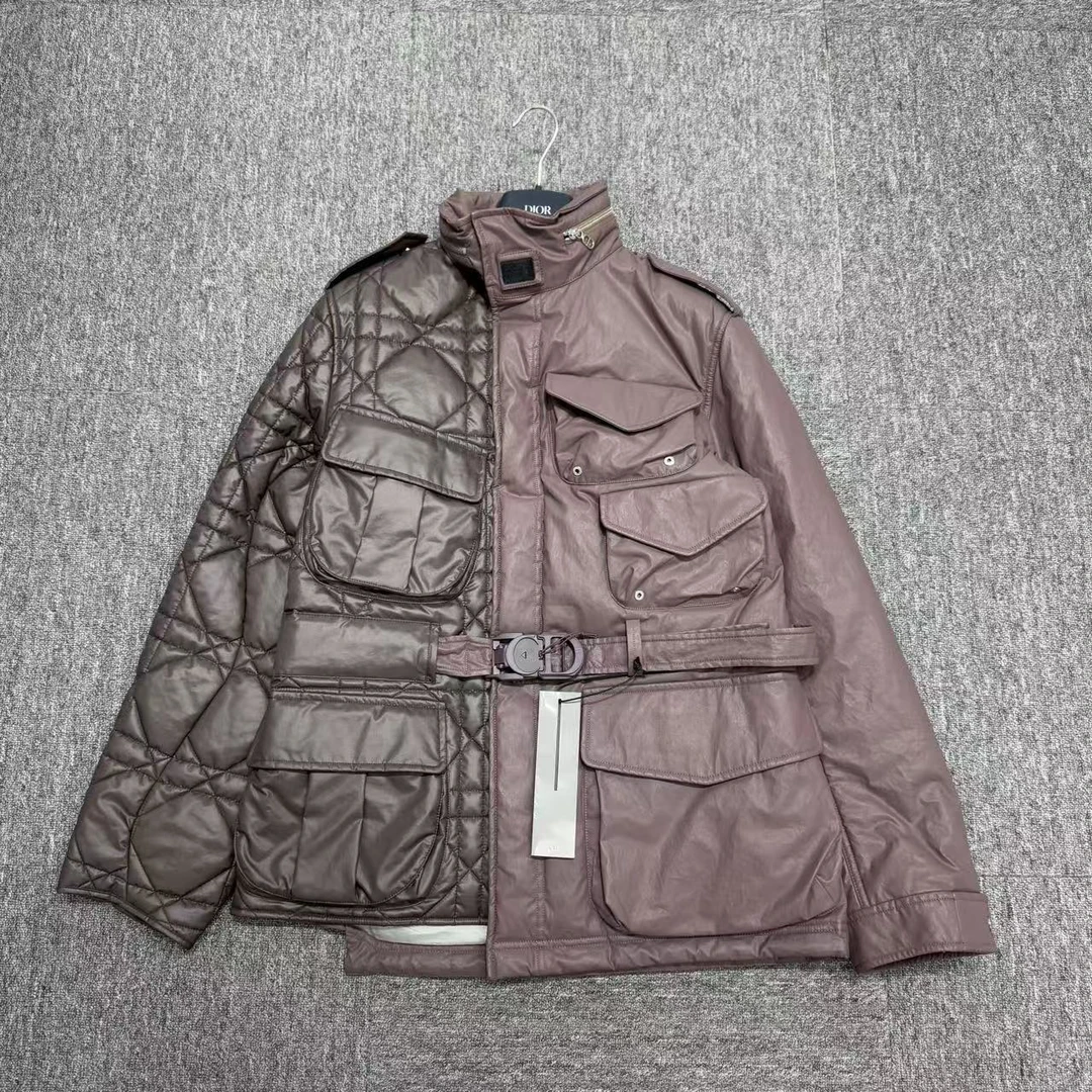 全新未使用 DIOR/迪奥 秀款拼接大衣外套/12263