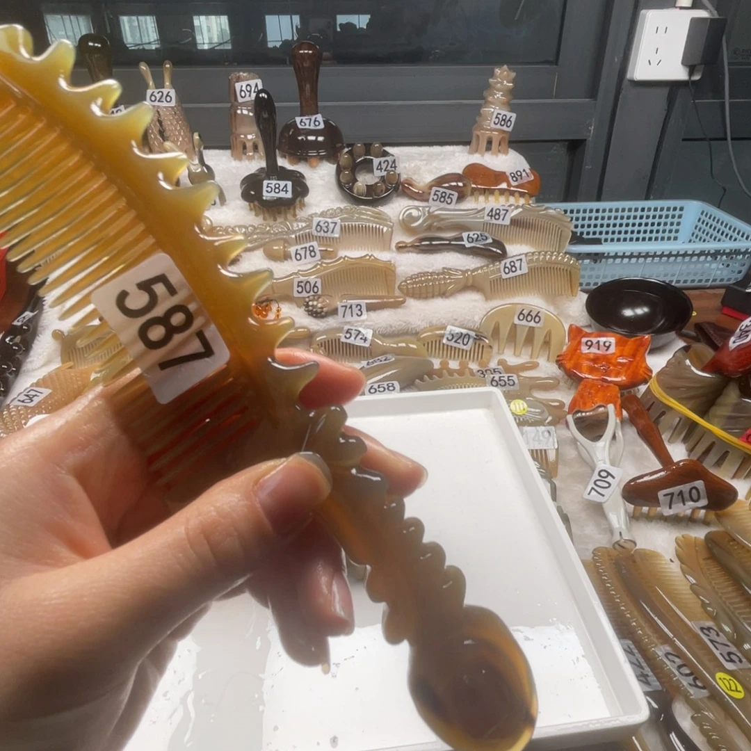 花***兰牛角牛角牛角牛角梳子