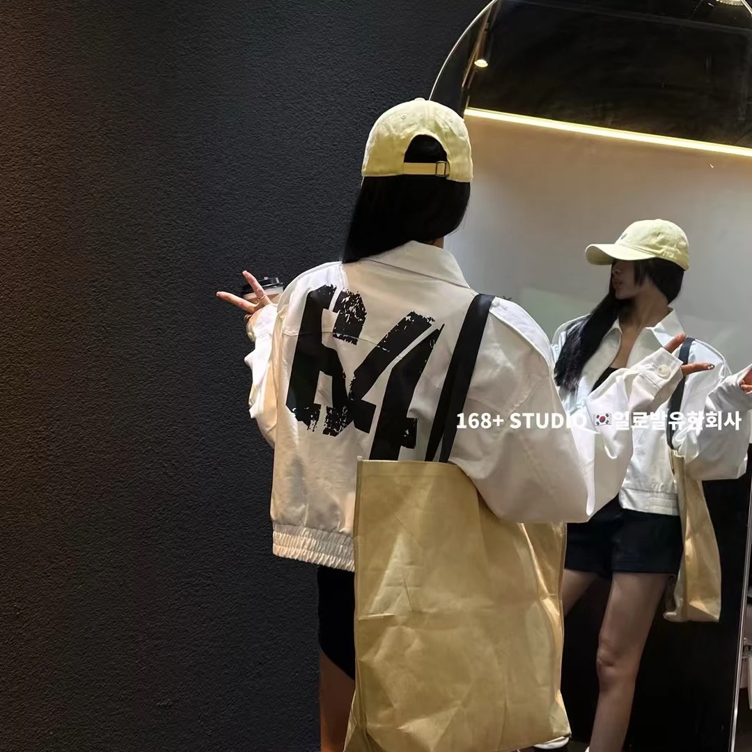 高腰短款棒球服开衫外套女2025新款韩版洋气时尚设计感小众上衣潮