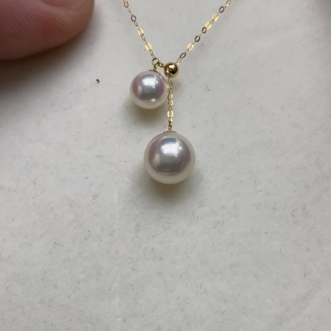 海水珍珠18K金镶嵌项链