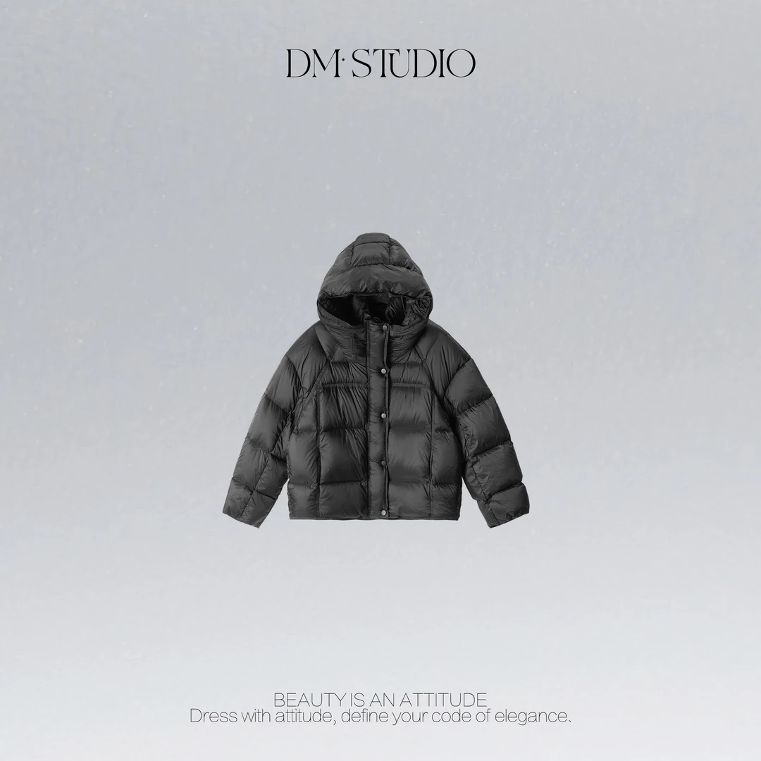 DEDM•STUDIO/轻奢高级感保暖新国标连帽90鹅绒服2506YRF/FS998