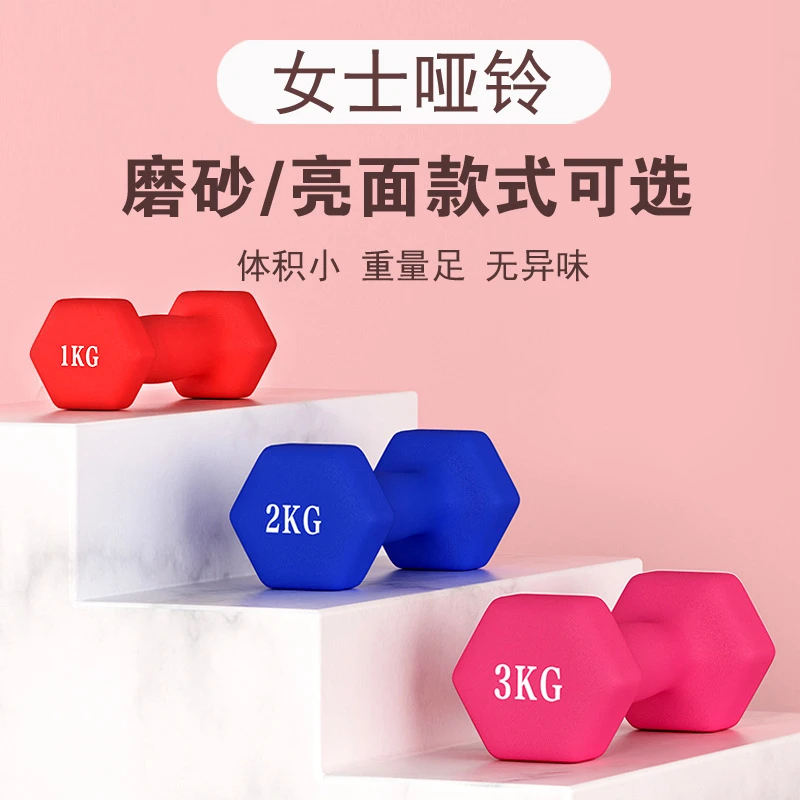 女士瑜伽健身运动家用器材儿童小重量男士组合铸铁运动实心小哑铃