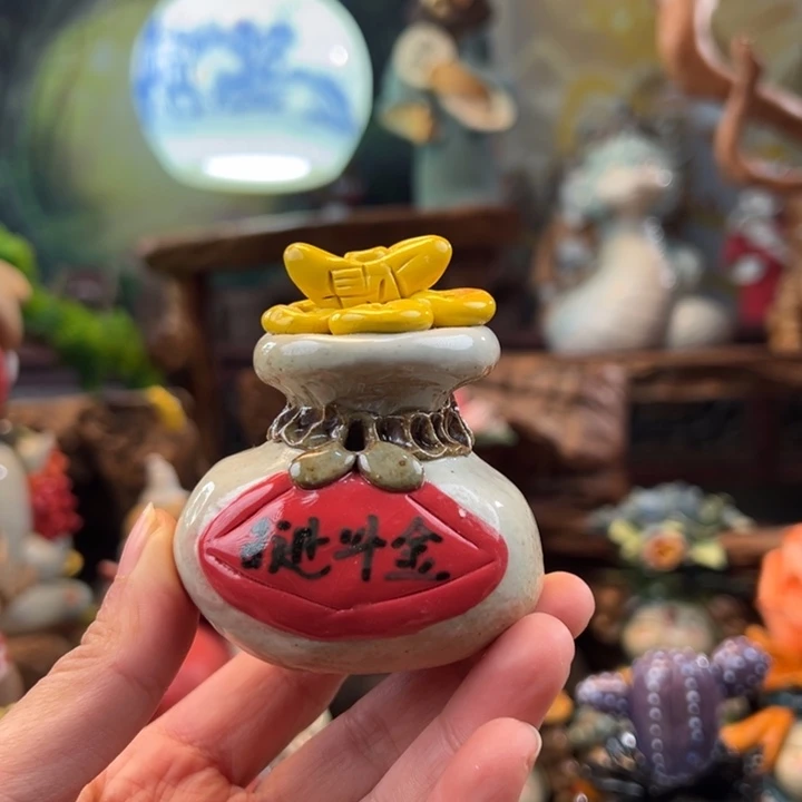 陶摆件小镇青花每日有新品
