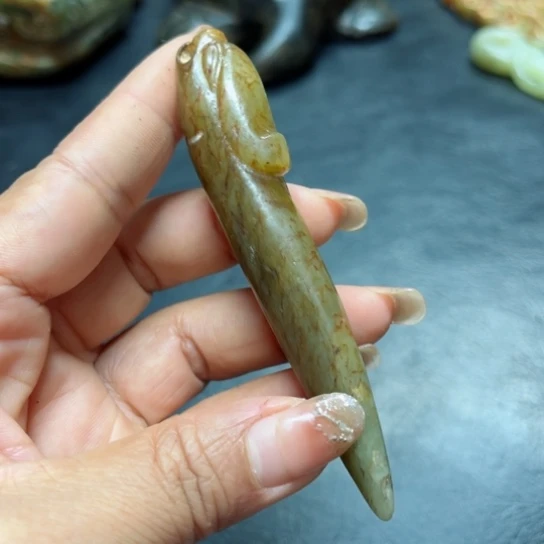 吊坠白玉菩提把件