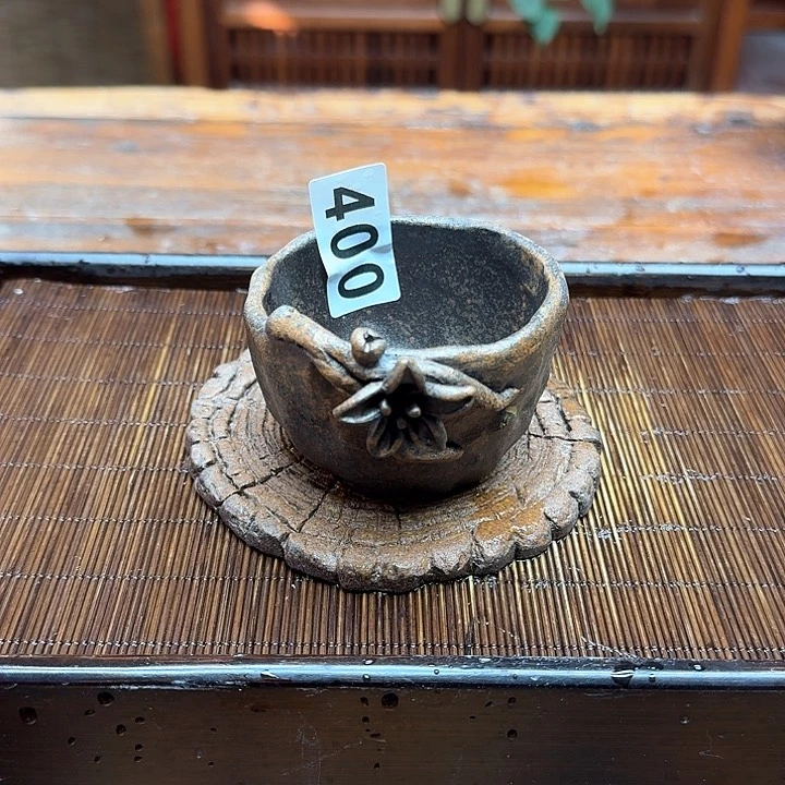 纯手工制作粗陶茶具