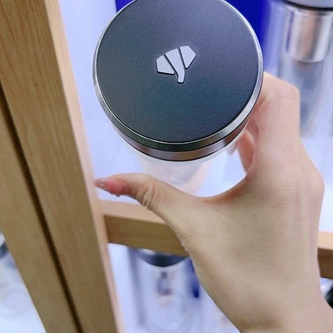 万象玻璃双层V366RL，黑色370毫升➕杯套