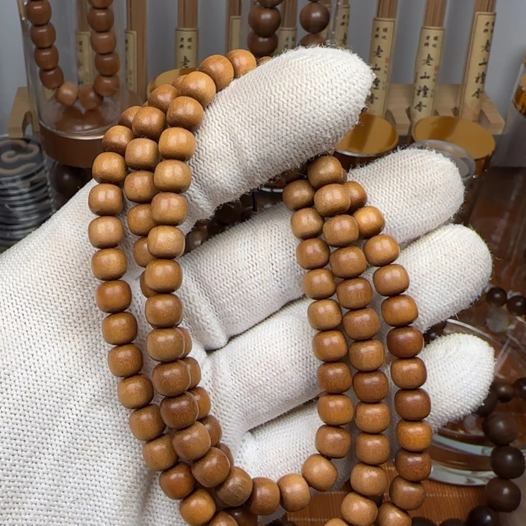 3***7印度老山檀香手串6x7